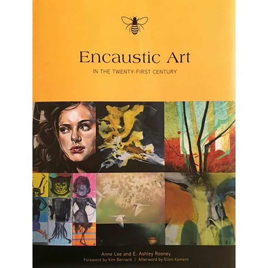 A book cover with various paintings and words.